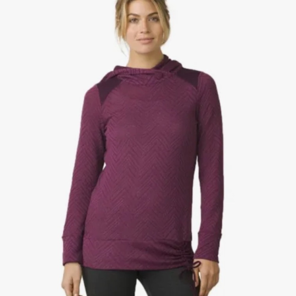 Prana Leland Hoodie Purple Sz S